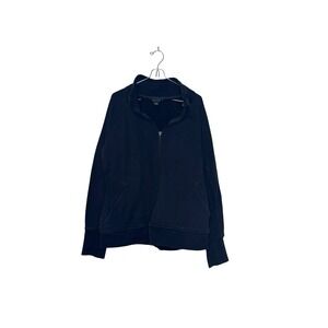 Athleta Women's Jackets Full Zip Thumb Holes Running Outdoor Stretch Black XL‎